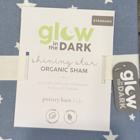 Shining Star Glow-in-the-Dark Standard Sham - PBK - Picture 3 of 4